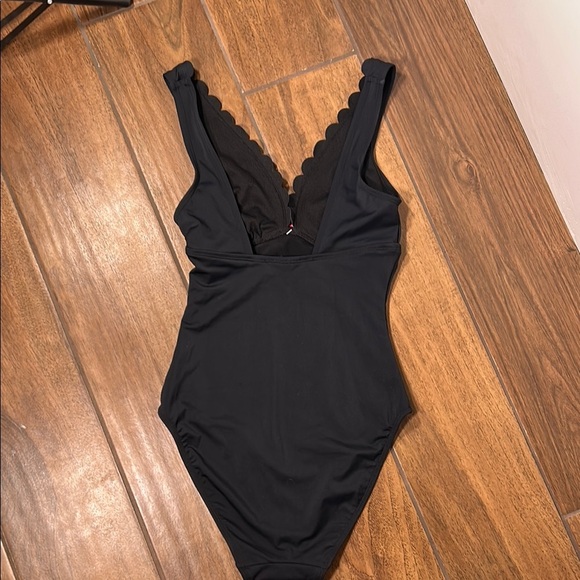 NWT Black Scalloped One-Piece Swimsuit size 2-Accessorize London - Picture 5 of 12